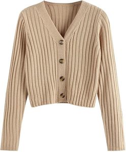 Suéter Corto de Punto para Mujer - Jersey de Invierno de Longitud Corta - Prenda de Punto Suave y Moderna para Otoño - Product Image 1