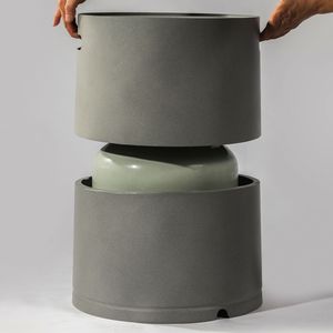 ฝาครอบถังโพรเพนเหล็กกลมพร้อมที่วางโต๊ะข้างแบบซ่อน - Product Image 3