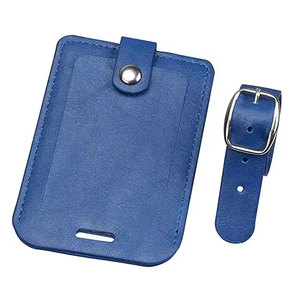 Bolsa de Viaje con Logotipo Personalizado, Maleta de Cuero Vegano Ecológica, Etiqueta de Equipaje de PU Personalizada, Porta Tarjetas de Identificación - Product Image 3