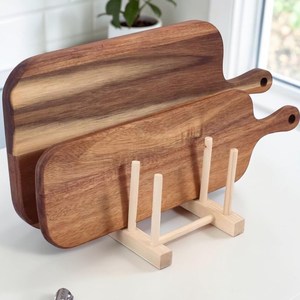 Planche à découper rectangulaire en bois, épaisseur 2,0 cm, facile à nettoyer - Product Image 5