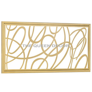 Best Quality Home Decorative <b>Wall</b> Art Modern Style Iron Metal Unique Shape with Golden Finish Attractive Black <b>Frame</b> - Product Image 5