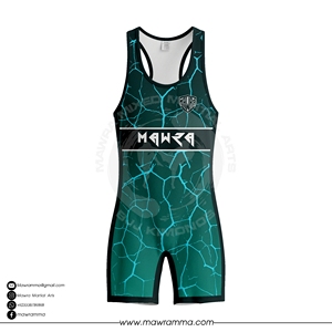 Mawra Premium Stretch Spandex Mens <b>Grappling</b> Singlet Quick Dry Athletic Performance Wear Sublimation Printed Wrestling Singlet - Product Image 5