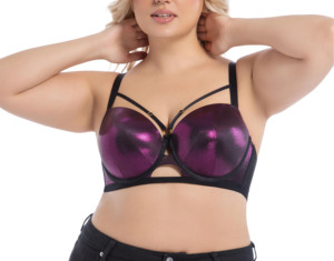Custom Women Faux Leather <b>Lingerie</b> Set <b>PVC</b> Underwire Bra Mini Skirt Clubwear OEM ODM Wholesale Supplier Fashion Fit - Product Image 6