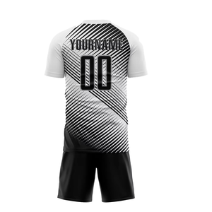 Heat-Transfer Printed Soccer Ball Uniform High Performance Breathable Football Jersey Shorts for Competitive Training Match - Product Image 2