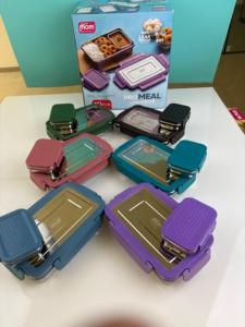 Anax Stainless Steel <b>Lunch</b> <b>Box</b> 2 <b>Compartments</b> Large Capacity Lightweight Leak Proof Bpa Free Rectangle Modern Design Insulated - Product Image 5