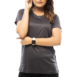 Camiseta Deportiva Negra Extra Grande para Mujer, de la Mejor Calidad, Manga Corta, Súper Suave, Ligera, Diseño Relajado, para Gimnasio, Yoga y Entrenamiento - Product Image 1