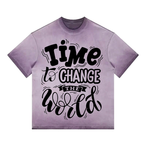 Trending Sun Fade Screen Printing Custom T Shirt Premium Printing & Sun Fade For Casual Or Streetstyle Wholesale T Shirt For Men - Product Image 1