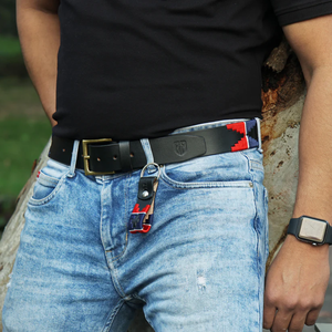 Ceinture en cuir polo de haute qualité, design OEM, toutes tailles et couleurs personnalisées, avec boucle à ardillon unique en laiton massif, prix de gros - Product Image 2