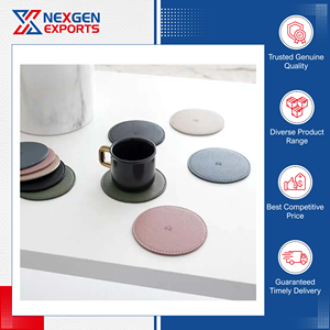 Offre spéciale sur des sous-verres en cuir PU résistant à la chaleur de style moderne et luxueux de qualité supérieure pour la décoration de la maison - Product Image 2