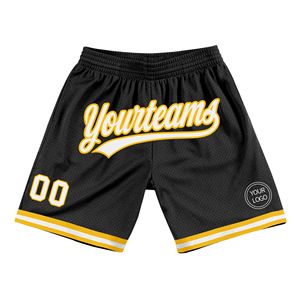 Shorts de basketball personnalisés unisexes respirants en Spandex/Polyester, taille mi-haute élastique, imprimés par transfert thermique, broderie COREX - Product Image 6