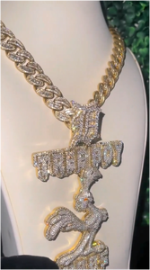 Pendentif GRA certifié en moissanite glacée, motif dessin animé 3D, pour homme, personnalisé, style hip-hop, pour soirée, en argent 925 plaqué or, chaîne VVS, bijoux fins - Product Image 3