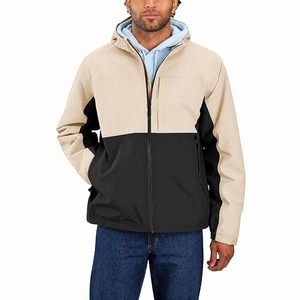 Veste polaire imperméable à capuche pour homme avec blocs de couleur et fermeture éclair, respirante, longue, pour l'hiver et les activités de plein air - Product Image 3