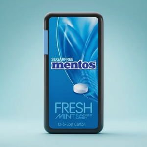 Mentos - Caramelos Masticables Sin Azúcar con Sabor a Menta Fresca, 17.5g, Caja de 12 Unidades - Product Image 3
