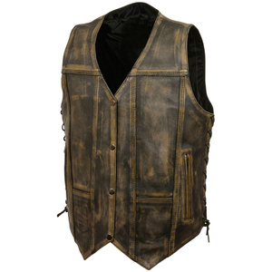Gilet en cuir portable pour homme, épais, confortable et professionnel - Product Image 1