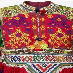 High Quality Afghan Kuchi <b>Dress</b> Women's Floor Length Silk Ethnic Kurta Embroidered Wedding Wear Vintage Style Afghan Kuchi <b>Dress</b> - Product Image 6