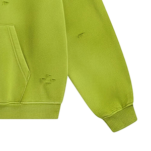 Sudadera con Capucha Desgastada para Hombre, Estilo Urbano, Suave y Duradera, Ajuste Casual - Product Image 4