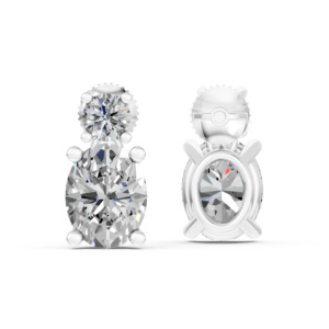Pendientes de Plata 925 con Diamantes de Laboratorio, Certificados por IGI, RJC, ODM, OEM, Fabricante de Joyería Fina Ética, Venta al por Mayor EA501738 - Product Image 3