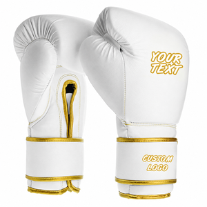 Guantes de Boxeo Profesionales para Sparring y Entrenamiento, Guantes de Kickboxing con Logotipo Personalizado, Cuero Vacuno, Guantes de Boxeo al Por Mayor OEM - Product Image 1