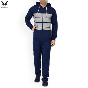 2026 Comfortable Premium Quality Men’s Active Tracksuits Contrast Striped Design <b>Zip</b>-Up Hoodie & Comfortable <b>Trousers</b> - Product Image 3