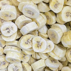 กล้วยอบแห้งแบบแช่แข็งขายส่ง ขนมผลไม้อบแห้งแบบหั่นเป็นชิ้น บรรจุภัณฑ์สุญญากาศแบบขายส่งโดยตรงจากโรงงานในเวียดนาม - Product Image 1