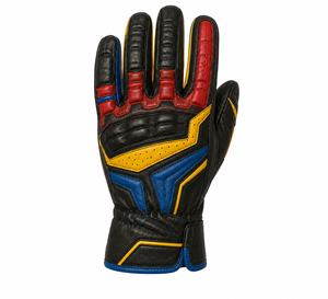 Guantes de Motocicleta de Cuero Genuino para Hombre, Diseño de Color Único, Protección Completa para los Dedos, Logotipo Personalizado, Venta al Por Mayor - Product Image 1