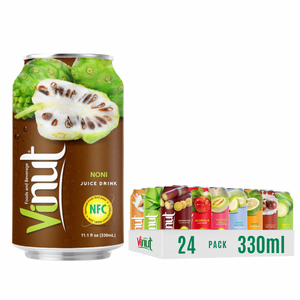 Jus de fruit de Noni en bouteille PET 330ml, sans sucre, certifié Halal, fraîchement pressé du Vietnam, pour marque privée, OEM, vente en gros - Product Image 1