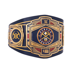 Ceinture de champion personnalisée avec plaques en alliage de zinc, sangles en cuir PU pour MMA, judo, taille adulte, épaisseur 2 mm/4 mm, fabriquée au Pakistan - Product Image 3