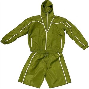 Nouveaux ensembles de survêtements pour hommes en nylon coupe-vent personnalisés en gros, légers, imperméables, streetwear, pour le sport de plein air - Product Image 1