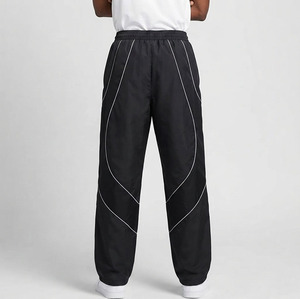 Men's Straight Side Stripe Sweatpants Wide Leg Flare Track Jogger <b>Pants</b> with Stacked Design Plus Size Winter Collection Trouser - Product Image 6