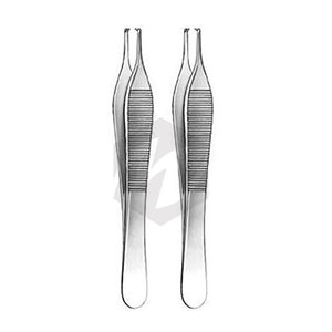 Pinces chirurgicales Adson 4 3/4 pouces, 1x2 dents, en acier inoxydable, manuelles, certifiées MOL, instruments chirurgicaux, lot de 5 pièces - Product Image 2