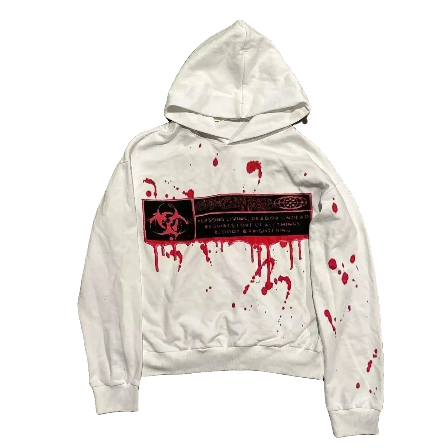 Drolandmiller Punk Goth Hip Hop Women's Fleece Hoodie