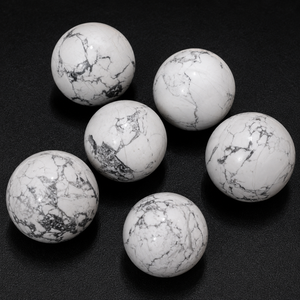 Boules sphériques en howlite naturelle, pierres précieuses blanches polies, pierres de guérison, décoration, vente en gros, Feng Shui, amour, méditation, cadeaux - Product Image 5