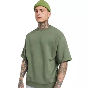 เสื้อยืดโอเวอร์ไซส์แฟชั่นผู้ชาย - ผ้าฝ้าย 100% ระบายอากาศได้ดี ทนทาน เหมาะสำหรับสวมใส่ลำลอง สตรีทแวร์ และชุดกีฬาฤดูร้อน - Product Image 3