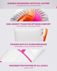Wholesale Supplier Custom Logos Leather Boxing Competition Sparring Gloves Punching Gym Training Martial Art Glove All Sizes OEM - Product Image 5