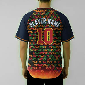 Uniformes de Béisbol al por Mayor, Camisetas Talla Estadounidense, Logotipo Bordado, Nombre, Ropa de Béisbol Unisex, Sublimación, Jersey de Béisbol Personalizado - Product Image 2