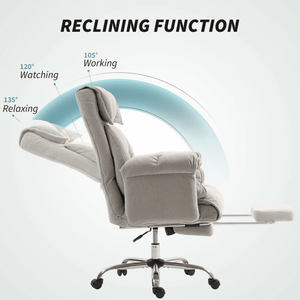 Sedia da Ufficio Confortevole in Pelle PU con Meccanismo di Regolazione Maniglia in Nylon, Sedia da Ufficio per Casa e Ufficio con Funzione Massaggio - Nessuna Spedizione nei Fine Settimana - Product Image 2