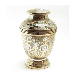 Urne funéraire moderne en métal avec finition élégante, idéale pour l'exposition et le stockage sécurisé des cendres dans l'espace habitable - Product Image 1