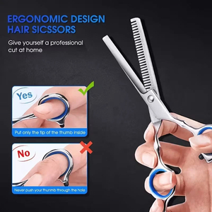 Thinning Scissor 6.6_ Hair Dressing Scissors Barber Thinning Professional Top High Quality Thinner <b>Shears</b> Tension Adjustable - Product Image 5