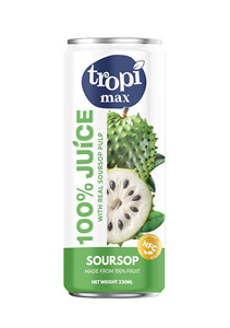 Jugo de Fruta 100% Puro de la Marca TROPI MAX, 330 ml, Sabor a Puré, Esterilizado, Recién Exprimido, Bajo en Grasa, Lata de Aluminio, 5 Brix, Enfriado, Sin Azúcar - Product Image 6