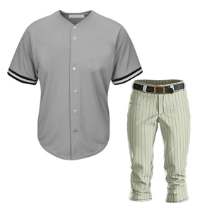 Uniformes de Béisbol para Hombre al Por Mayor, Diseño de Logotipo Personalizado, Uniformes de Béisbol Transpirables 100% Poliéster en Venta - Product Image 4