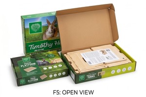 Heno de Timothy Premium para Mascotas Pequeñas, Segunda Cosecha, Empaquetado a Mano en Caja Rígida, Empaque Ecológico - Product Image 3