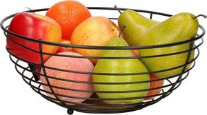 Corbeille à fruits en métal à motif ondulé, bol décoratif pour fruits, pour le rangement sur le comptoir de cuisine du pain, des légumes et des collations - Product Image 3