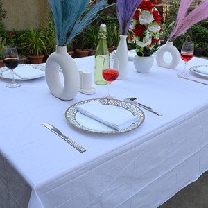 Mantel Grande de Algodón Tejido, Sin Arrugas, Sólido, Moderno, de Primera Calidad, Ecológico y Duradero para Hogar, Hotel, Restaurante - Product Image 3
