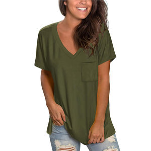 เสื้อยืดแขนสั้นผู้หญิงแฟชั่นไซส์ใหญ่ทรงปกติ รุ่นซัมเมอร์ 2026 เป็นมิตรกับสิ่งแวดล้อม ผลิตจากผ้าฝ้ายออร์แกนิค 100% รับผลิตตามแบบ สั่งซื้อจำนวนมาก - Product Image 5