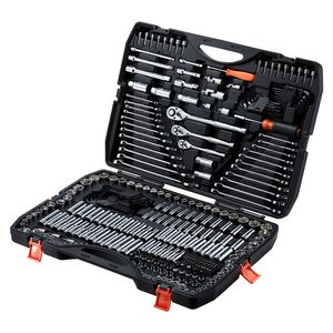 Set di Attrezzi per Riparazione Auto da 308 Pezzi, Kit Meccanico con Chiavi a Bussola SAE e Metriche da 1/4, 3/8, 1/2 Pollici, Cacciaviti - Product Image 1