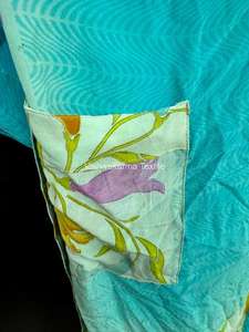 ชุดคลุมกิโมโนผ้าไหมเครปแบบอินเดีย ทำมือ เอวยางยืด ชุดชายหาดหรูหรา ชุดลำลอง ของขวัญ สไตล์โบโฮ สำหรับผู้หญิง ผ้าคลุมตัว ฤดูร้อน ฤดูใบไม้ร่วง ฤดูใบไม้ผลิ - Product Image 4