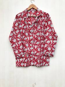 ชุดนอนผ้าฝ้ายสำหรับผู้หญิง แขนยาว พิมพ์ลายดอกไม้ สวมใส่สบาย เหมาะสำหรับฤดูร้อนและฤดูใบไม้ผลิ ราคาขายส่ง - Product Image 3