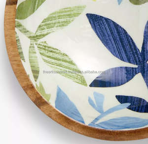 Tazón de Servir Europeo de Madera Natural Multicolor, Duradero, Pulido, Elaborado por Artesanos, para Recuerdos con Estilo Náutico - Product Image 5