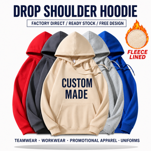Sweat à capuche personnalisé pour homme, en molleton de coton épais 400G, style streetwear hiver, coupe oversize, vente en gros, chaud - Product Image 3