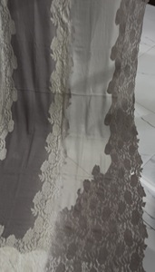 New Cashmere scarf with lace decoration in 2 colors Double Tone Lace Decorated Wool <b>Shawl</b> Scarf women <b>shawl</b> <b>wrap</b> pashmina stole - Product Image 3